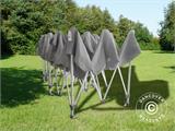Faltzelt FleXtents PRO "Peaked" 3x6m Latte, mit 6 Seitenwänden Faltzelt FleXtents PRO "Peaked" 3x6m Latte, mit 6 Seitenwänden