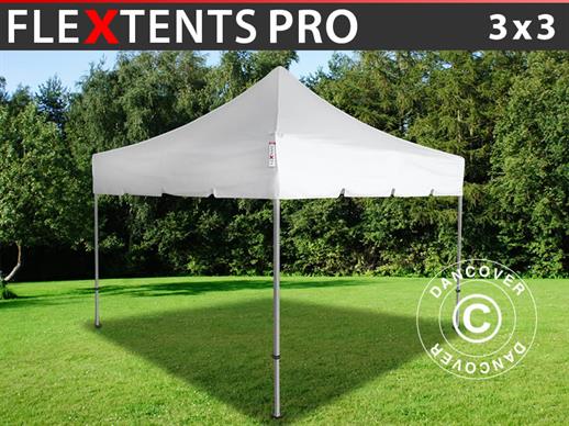 Pop up gazebo FleXtents PRO "Peaked" 3x3 m White