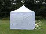 Tente Pliante FleXtents PRO "Peaked" 3x3m Blanc, avec 4 cotés
