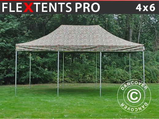 Pop up aiatelk FleXtents PRO 4x6m Kamuflaaž/Sõjavägi