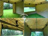 Tente pliante FleXtents PRO 3x3m Camouflage, avec 4 cotés