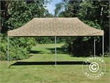 Vouwtent/Easy up tent FleXtents PRO 3x6m Camouflage/Militair, inkl. 6 Zijwanden