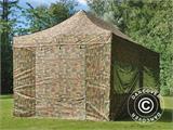 Tente Pliante FleXtents PRO 3x6m Camouflage, avec 6 cotés