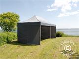 Pop up gazebo FleXtents PRO 3x6 m Grey, incl. 6 sidewalls