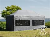 Tente Pliante FleXtents PRO 3x6m Gris, avec 6 cotés