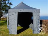 Pop up gazebo FleXtents PRO 3x6 m Grey, incl. 6 sidewalls