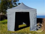 Carpa plegable FleXtents PRO 3x6m Gris, Incl. 6 lados