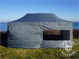 Pikateltta FleXtents PRO 3x6m Harmaa, sis. 6 sivuseinää