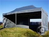 Tente Pliante FleXtents PRO 3x6m Gris, avec 6 cotés