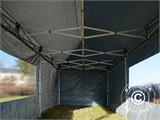 Quick-up telt FleXtents PRO 3x6m Grå, inkl. 6 sider