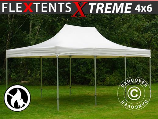 Vouwtent/Easy up tent FleXtents Xtreme 50 Heavy Duty 4x6m, Wit