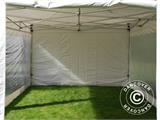 Faltzelt FleXtents Xtreme 50 Heavy Duty 4x8m Weiß, mit 6 Seitenwänden