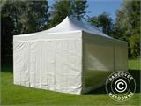 Vouwtent/Easy up tent FleXtents Xtreme 50 Heavy Duty 4x8m Wit, inkl. 6 Zijwanden