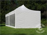 Brzo sklopivi paviljon FleXtents Xtreme 50 Heavy Duty 4x8m Bijela, uključ. 6 bočne stranice