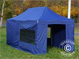 Tente Pliante FleXtents PRO 3x6m Bleu foncé, avec 6 cotés