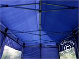 Gazebo pieghevole FleXtents PRO 3x6m Blu scuro, inclusi 6 fianchi