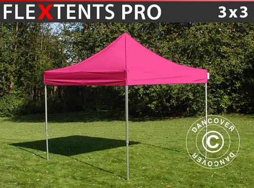 Prekybinė palapinė FleXtents PRO 3x3m Rožinė