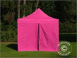 Faltzelt FleXtents PRO 3x3m Rosa, mit 4 Seitenwänden Faltzelt FleXtents PRO 3x3m Rosa, mit 4 Seitenwänden