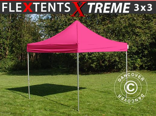 Pikateltta FleXtents Xtreme 50 3x3m Vaaleanpunainen