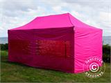 Vouwtent/Easy up tent FleXtents Xtreme 50 3x6m Roze, inkl. 6 Zijwanden