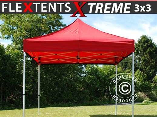 Tente pliante FleXtents Xtreme 60 3x3m Rouge