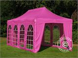 Namiot Ekspresowy FleXtents Xtreme 50 Vintage Style 3x6m Różowy, mq 6 ściany boczne
