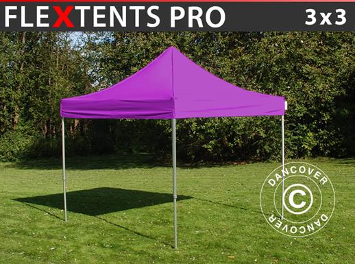 Faltzelt FleXtents PRO 3x3m Lila