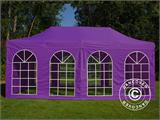 Pop up gazebo FleXtents PRO Vintage Style 3x6 m Purple, incl. 6 sidewalls