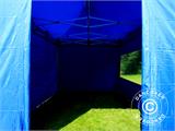 Prekybinė palapinė FleXtents PRO 3x4,5m Mėlyna, įsk. 4 šonines sienas
