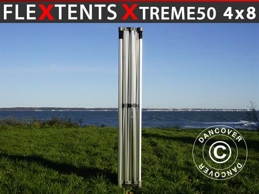 Aluminijska konstrukcija za brzopostavljivu sjenicu FleXtents Xtreme 50 4x8m, 6 nogu, 50mm