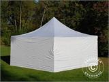 Tente pliante FleXtents PRO 5x5m Blanc, avec 4 cotés