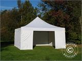 Tenda Dobrável FleXtents PRO 5x5m Branco, incl. 4 paredes laterais