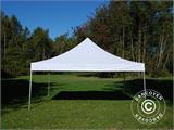 Gazebo pieghevole FleXtents PRO 5x5m Bianco, inclusi 4 fianchi