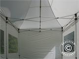 Namiot ekspresowy FleXtents PRO Peak Pagoda 4x6m Biały, mq 8 ściany boczne