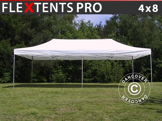 Snabbtält FleXtents PRO 4x8m Vit