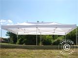 Faltzelt FleXtents PRO 4x8m Weiß, mit 6 Seitenwänden