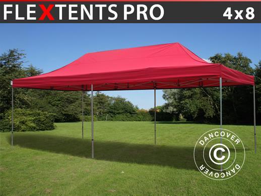 Vouwtent/Easy up tent FleXtents PRO 4x8m Rood