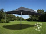 Gazebo pieghevole FleXtents PRO 4x8m Nero, incl. 6 fianchi