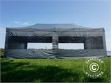 Carpa plegable FleXtents PRO 4x8m Gris, Incl. 6 lados