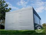 Tente pliante FleXtents PRO 4x8m Gris, avec 6 cotés