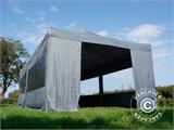 Tente pliante FleXtents PRO 4x8m Gris, avec 6 cotés