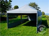 Tente pliante FleXtents PRO 4x8m Gris, avec 6 cotés