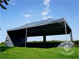 Tente pliante FleXtents PRO 4x8m Gris, avec 6 cotés