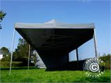 Tenda Dobrável FleXtents PRO 4x8m Cinza, incl. 6 paredes laterais