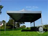 Gazebo pieghevole FleXtents PRO 4x8m Grigio, inclusi 6 fianchi