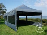 Tente pliante FleXtents PRO 4x8m Gris, avec 6 cotés