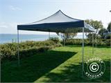 Faltzelt FleXtents PRO 4x8m Grau, mit 6 Seitenwänden