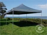 Tente pliante FleXtents PRO 4x8m Gris, avec 6 cotés