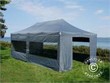 Carpa plegable FleXtents Xtreme 50 4x8m Gris, Incl. 6 lados