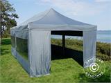 Gazebo pieghevole FleXtents Xtreme 50 4x8m Grigio, inclusi 6 fianchi